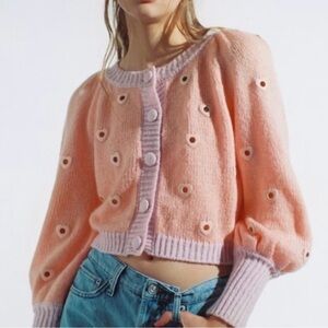 For Love & Lemons Lovejoy cropped cardigan